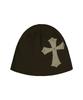 SETUP-EXE Cross Studded Beanie / Brown