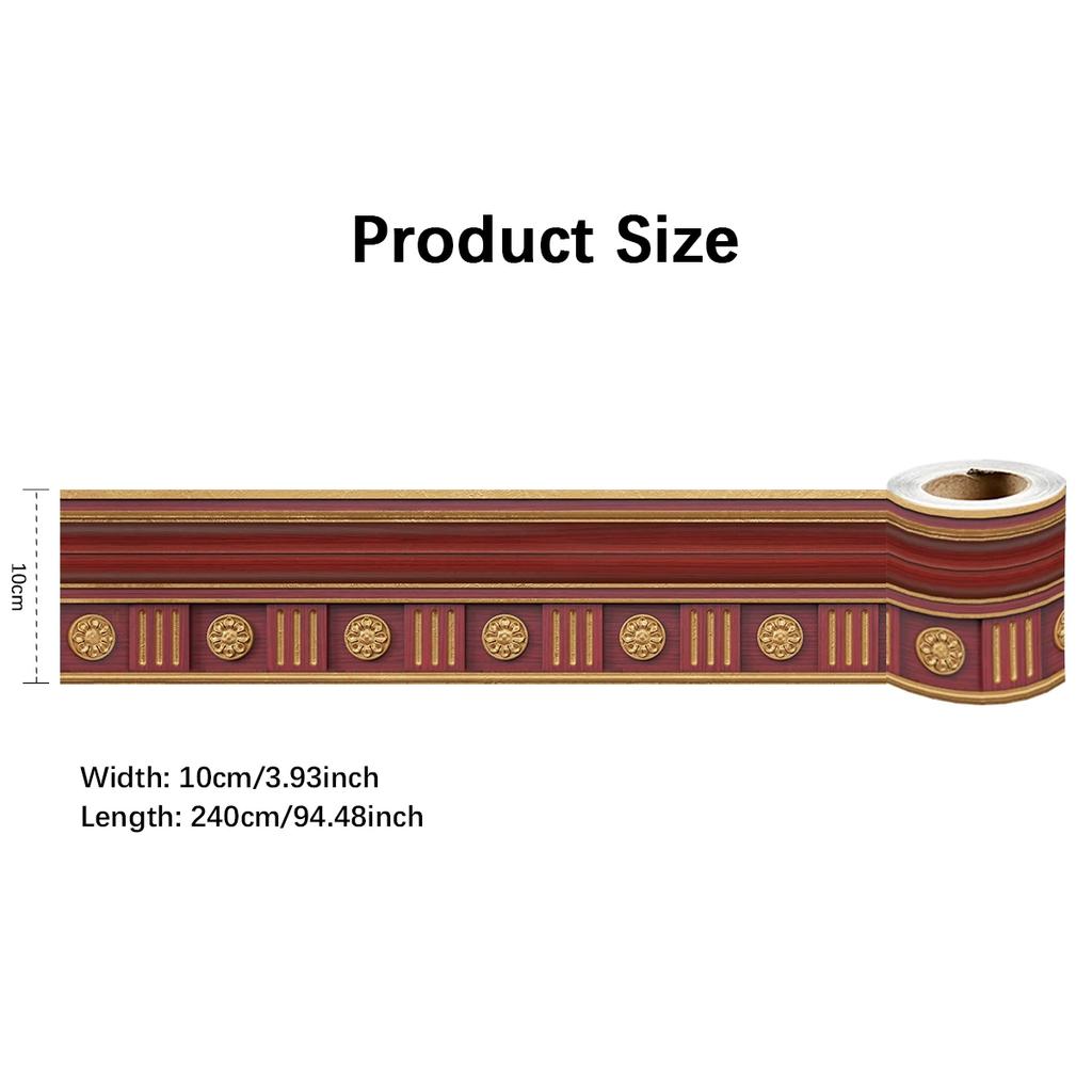 Eco-Friendly PVC Wall Panels, Peel & Stick Baseboard Trim, Decorative Skirting for Home Interior, Non-Toxic DIY Decor Art