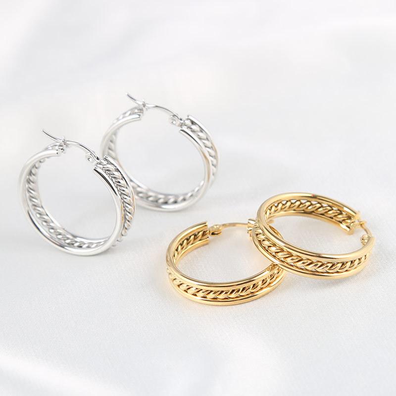 Simple Earrings Trendy Temperament Niche Design High Sense Cold Wind Earrings Women's Models