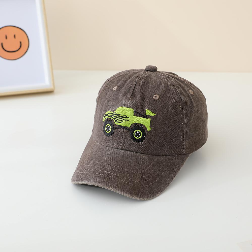 JYL TS DIY Pickup Truck Kids Cap Washed Vintage Baseball Hat Cotton