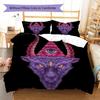 Satan Symbol Pattern Bedding,Quilt Set Quilt Cover Pillowcase Home Birthday Gift (1 * Duvet Cover + 2 * Pillowcase, Without Core)