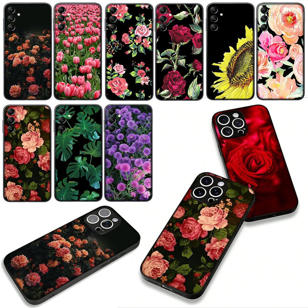 Phone Cover Summer Daisy Sunflower Floral Peony Flowe for OPPO A54 A40 A60 A80 A18 A16 A17 A38 A78 A79 A57 A55 A96 A15 A12 Case