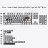 136 Keys Comic White English Korean German Layout Keycaps Dye Sub PBT Keycaps Cherry Profile for MX Switches Gaming Keybaord