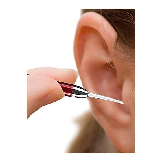 Earpick with Light, Earpick, Stainless Steel, Lighted, Ear Cleaning, Nursing Care Earpick, Convenient Goods, Gift for Children, Cute, Parenting