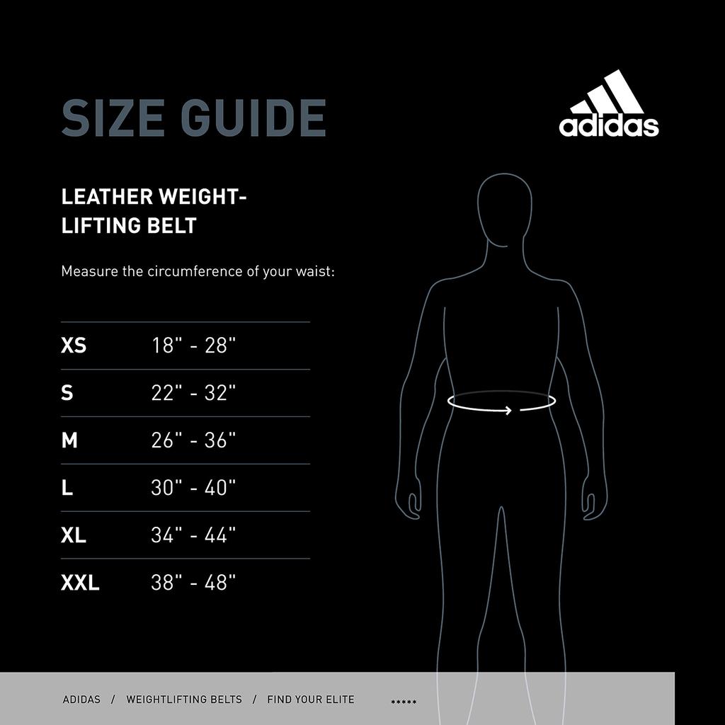 Adidas Leather Weightlifting Size Small 10mm Genuine Leather and Suede Triple Rivet Belt, (56-81cm), Thick, 100% Material, Buckle, ADGB-12295