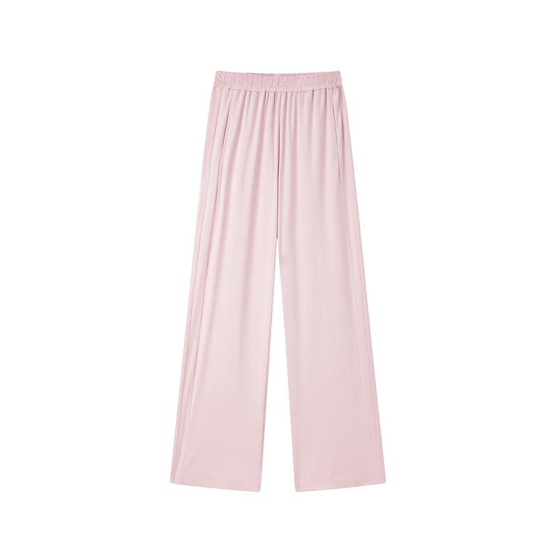 PEACEBIRD Women's Straight Ice Silk Wide-Leg Pants