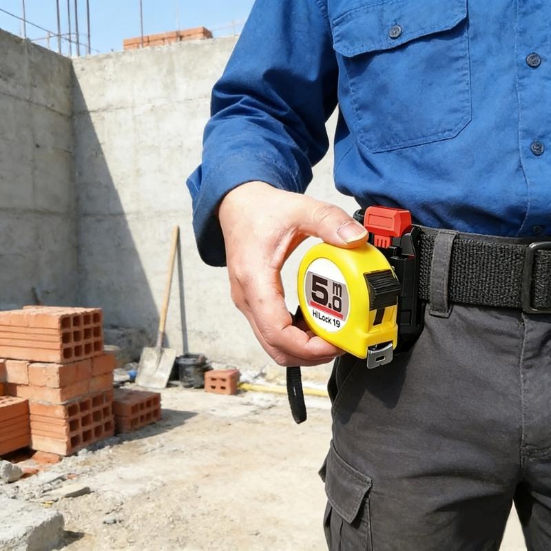 Universal Retractable Tape Measure Hook Mount With Press Button Release Fit Most Standard Measuring Tool 80x43mm
