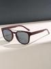 Retro Unisex Double Bridge Square Sunglasses - Fashionable, Versatile, Simple, Trendy Outdoor Sun Protection