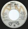 7inch Record CARPENTERS  Sweet Sweet Smile AM2008 AM Records 1977 Canada Pop Used