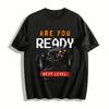 Are You Ready For Next Level Retro Gamer Graphic Tee Pure Cotton T-shirt