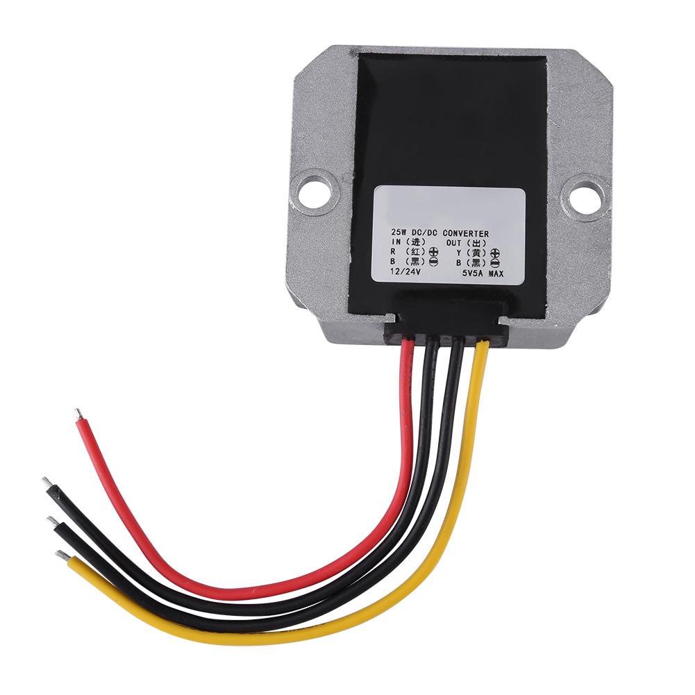 

DCDC 12V24V to 5V 5A 25W Voltage Step Down Module Buck Power Supply Converter for Car Vehicle