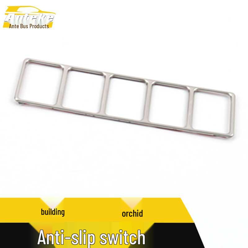 Murano Anti-slip Switch Frame Stainless Steel Headlight Control Patch Car Accessories