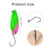10Pcs Trout Fishing Spoon Lure Set Single Hook Trout Lures Sequin Baits Fishing Jig Spoon Lures Hard Metal Baits