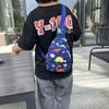 Kinder Brusttasche Dinosaurier Horn Pferd Druck Rucksack Kinder Niedliche Cartoon Schultertasche Mini Umhängetasche Lässige Geldbörse für Kinder