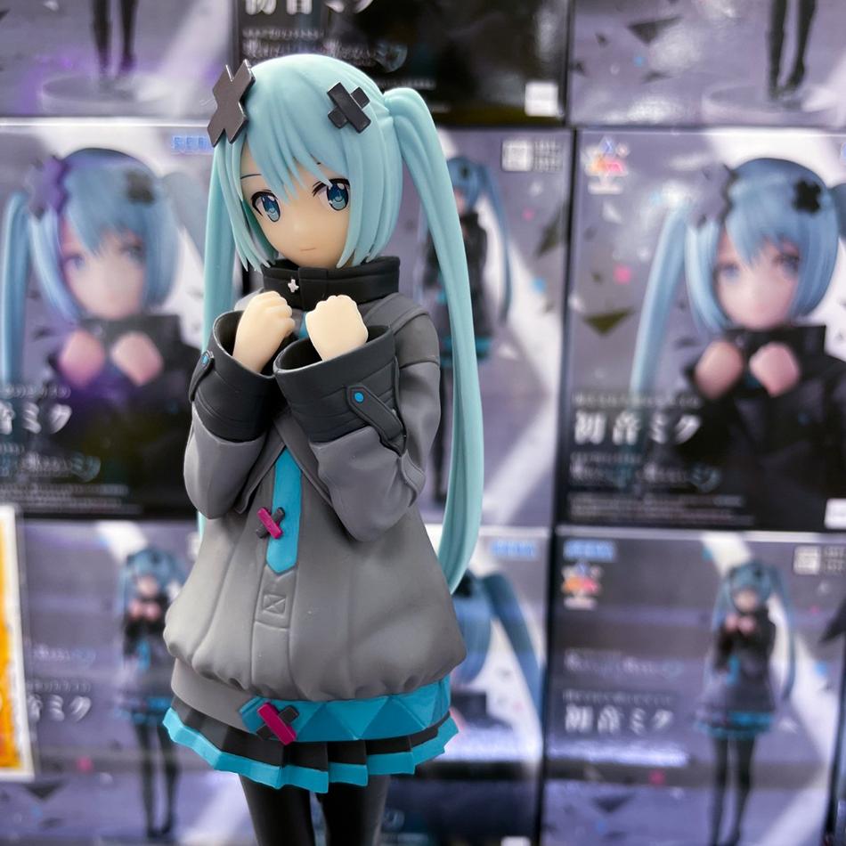New Anime Hatsune Miku Handmade In A World With Closed Windows Collectible Anime Action PVC Model Animation Peripheral Ornaments