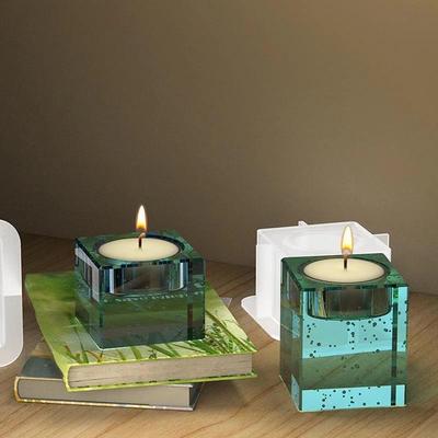 DIY Kristall Epoxy Form Kerzenform Quadratischer Kerzenhalter Schwingtisch Ist Einfach Zu Benutzen