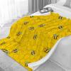 Cartoon Cute Bee Design Lightweight Warm Fleece Blanket For Kids Home Decor