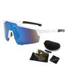 ATM1 PC Lens Sports Sunglasses Kit – UV400 Cycling Glasses with 3 Interchangeable Lenses, Protective Case and Accessories