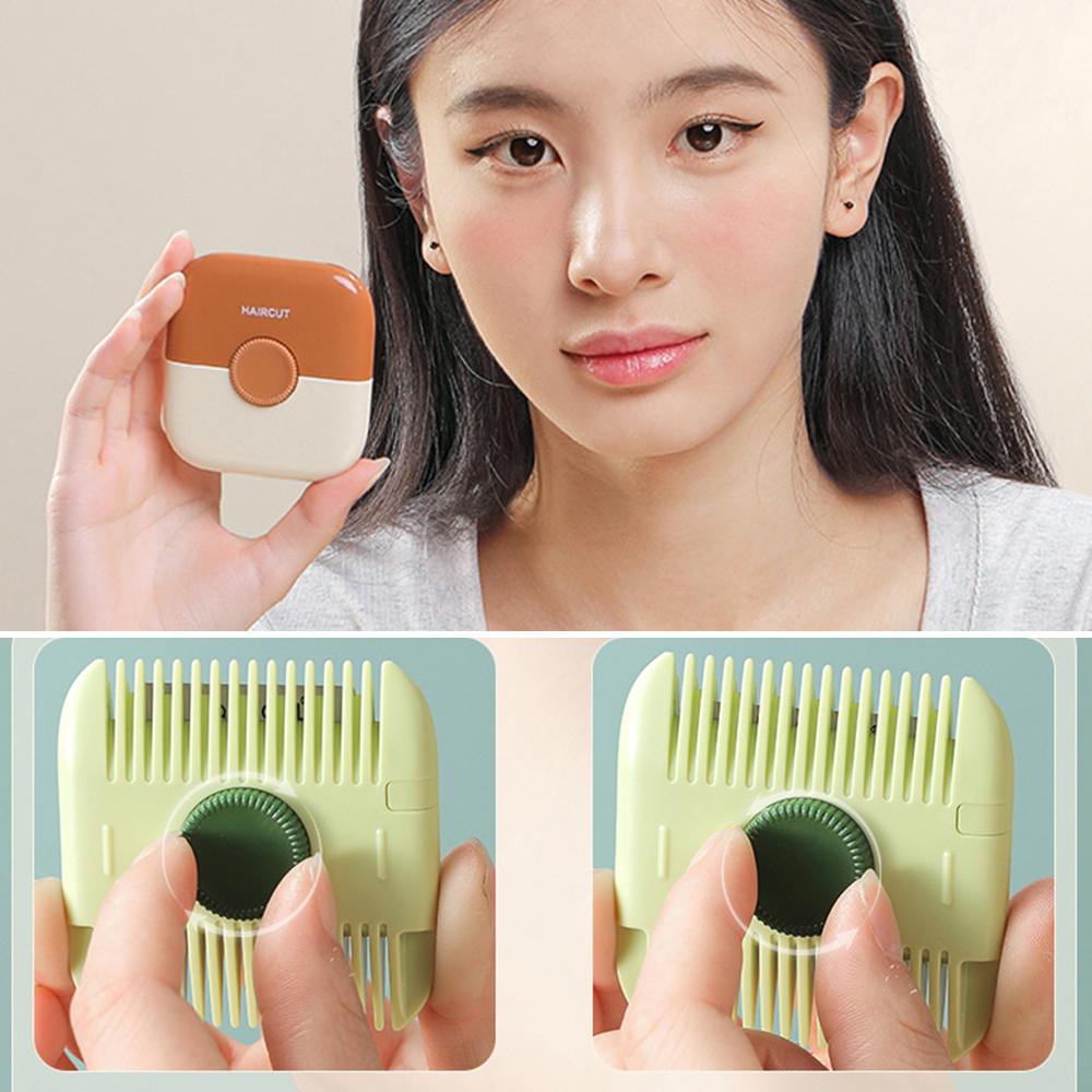 2-In-1 Hair Trimmer And Comb Barber Comb Bangs Hair Remover  Creative Portable Professional Haircutting Tools Split Ends Cutter