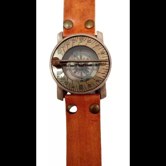 

Антикварные наручные часы в винтажном стиле с морскими солнечными часами и компасом