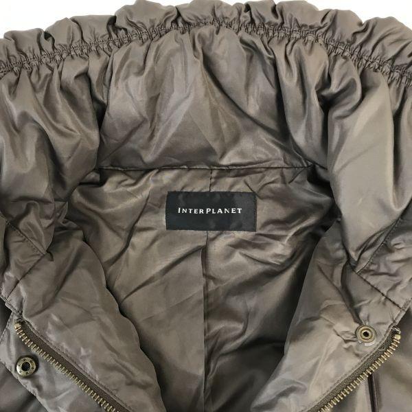 INTERPLANET by ORIZZONTI Down Jacket Coat Outerwear Women M 2 Brown Japan Made(USED)