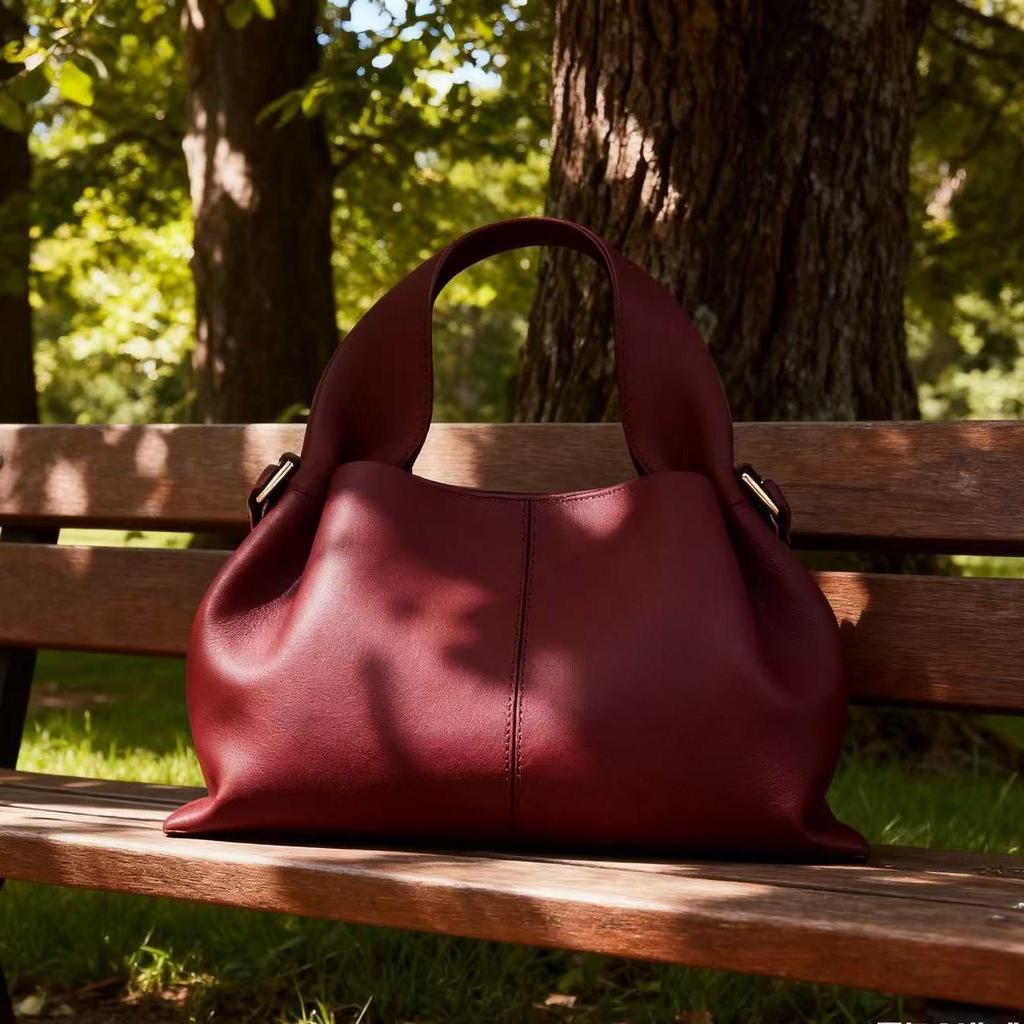 Bolsa Tote & Transversal Boling'en Luxo Couro Francês Textura Lichia para Almoço