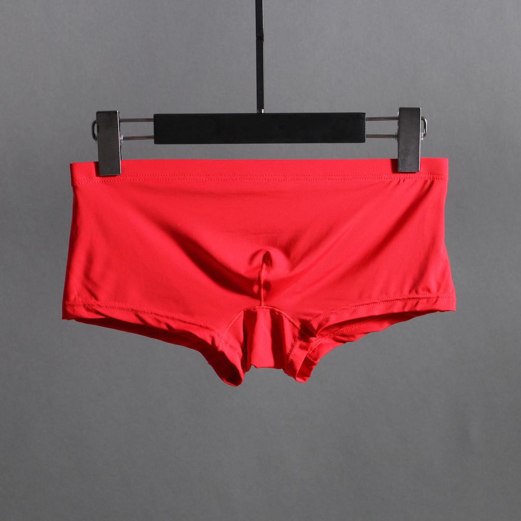 Ice Silk Low-Rise Men's Breathable Thong Briefs