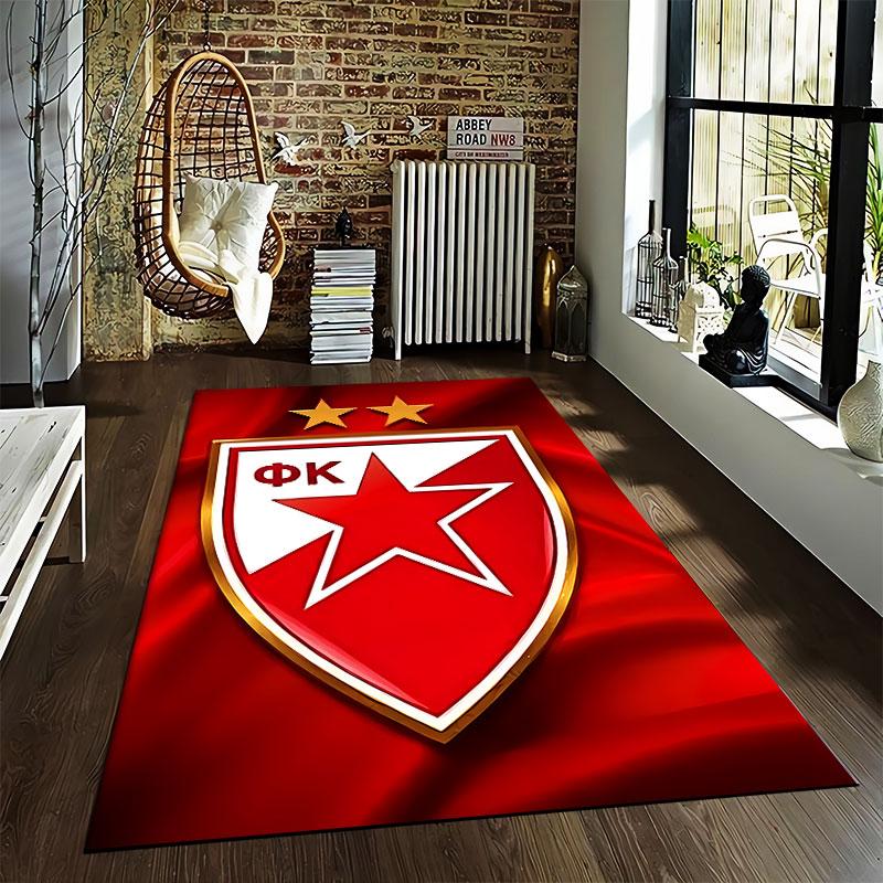 Red Star Emblem Design suitable as a non-slip mat for the living room or bedroom sofa