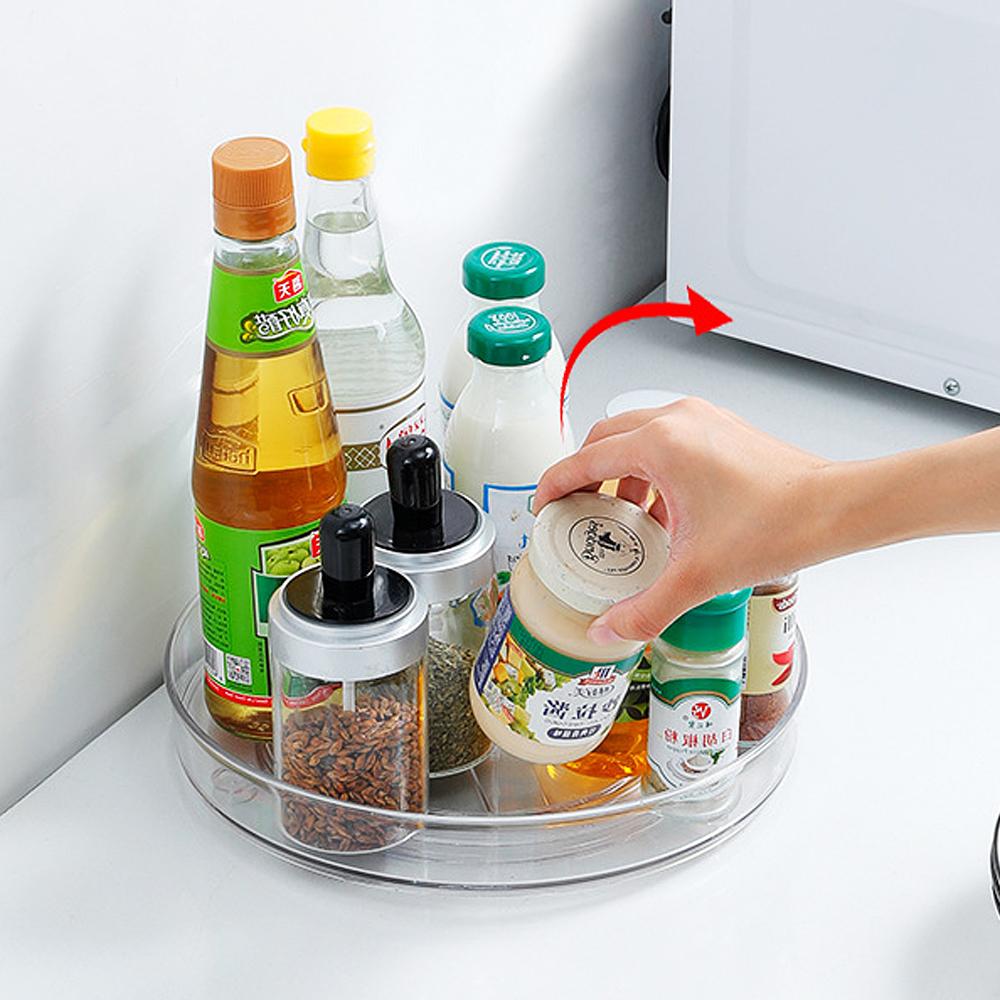360° Dönebilen Baharat Rafı Düzenleyici Kaymaz Çivisiz Saklama Baharatlar Baharat Tepsisi Raf Mutfak Aksesuarları Baharat Kutuları Tutucu