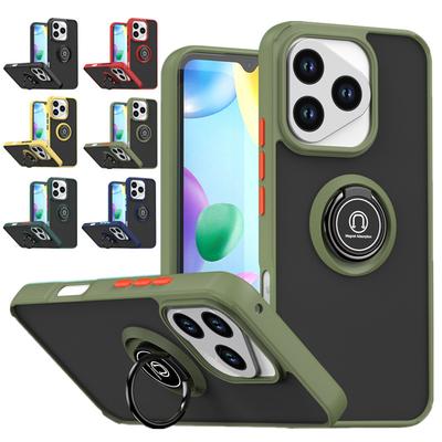 Armor Shockproof Matte Case For Honor 400 Lite 5G Cover Ring Magnetic Stand Holder Back Shell Coque Fundas