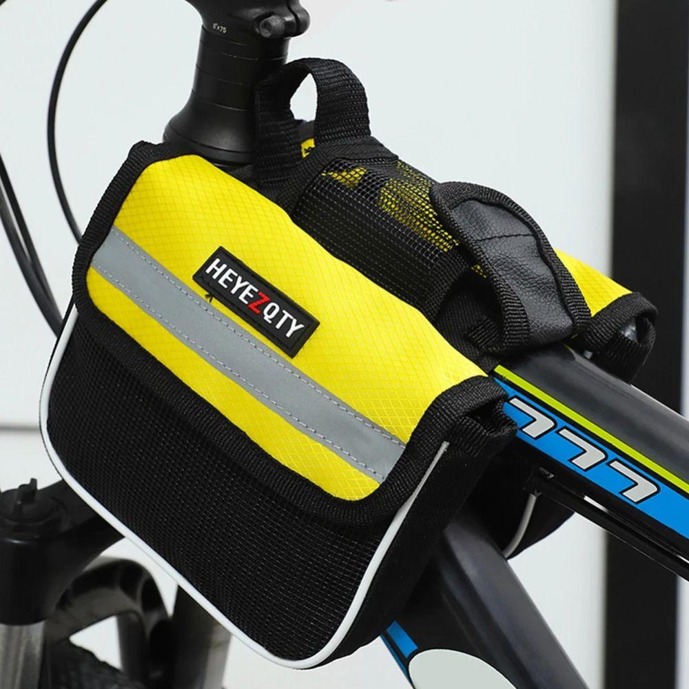 Large Capacity Bicycle Saddle Bag Waterproof Mountain Bike Crossbar Bag Cycling Accessories
