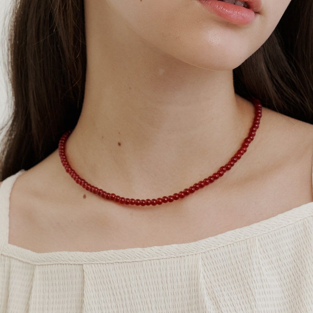 Prn245 Ruddy Gema Necklace