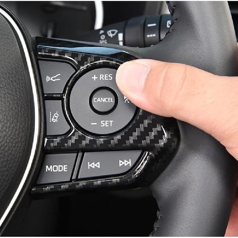 For Toyota RAV4 XA50 2019 2020 2026 2026 2026 2026 2026 Car Multi-function Steering Wheel Control Switch Button Panel Trim Cover