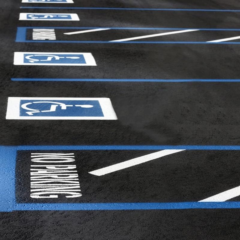 Waschbare Parkverbot Malvorlagen 12 Zoll Hoch Flexibles Silikon Zeichenschablone Für Außenpflastermarkierung