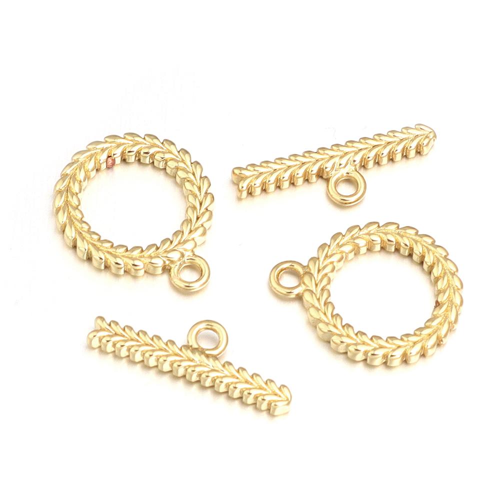 4-5Sets/Lot  Metal OT Clasps Connectors For Bracelet Necklace DIY Toggle Clasps Buckle Jewelry Making Supplies Connectors