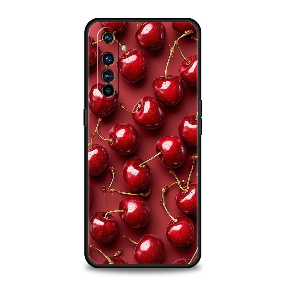 Red Cherry Phone Case For Realme 13 12 10 9 8 7 GT3 GT5 GT2 Pro Plus 5G C21 C25 C35 GT Neo 2 3 3T 5 Cover