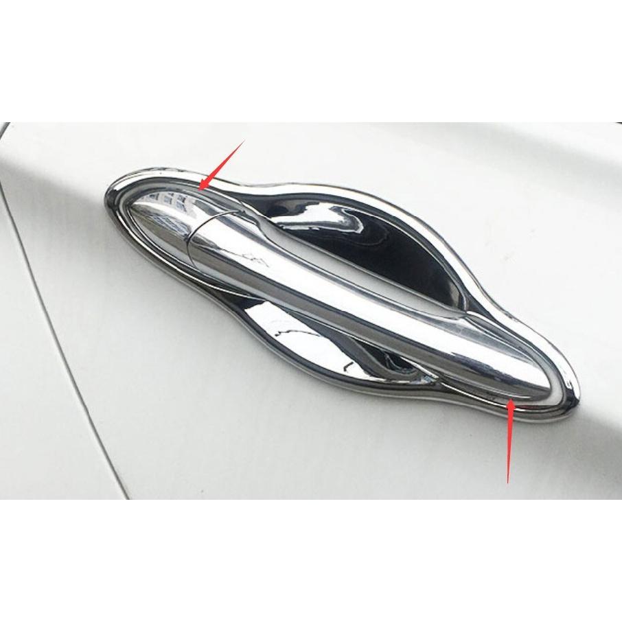 Chrome Glossy Exterior Side Door Handle Cover Trim For Hyundai Sonata 2011-2014