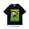 Unisex EU Japanese Anime Chainsaw Women T Shirt Cartoon Printing Cotton T-shirt Harajuku Graphic Tees Clothing Tops Tshirt Manga