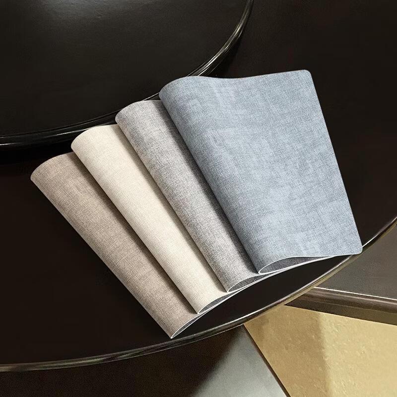 Han Qian Fan-Shaped Reversible Leather Placemat