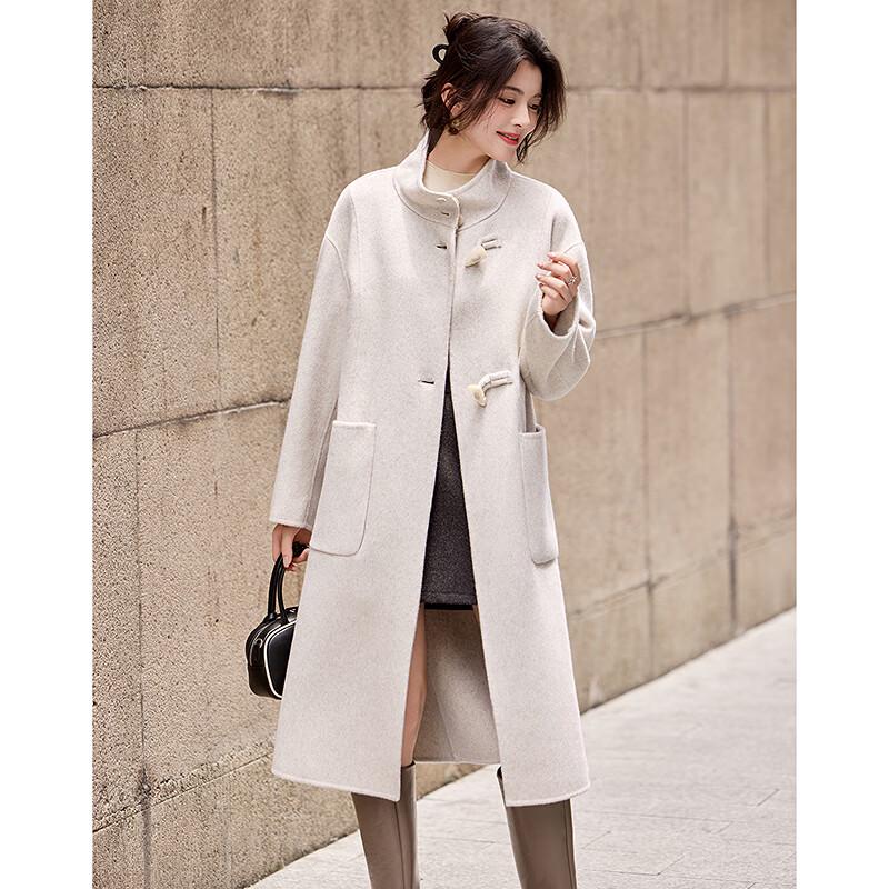 Sisui Nianhua Women's Elegant Mid-Length Wool Coat
