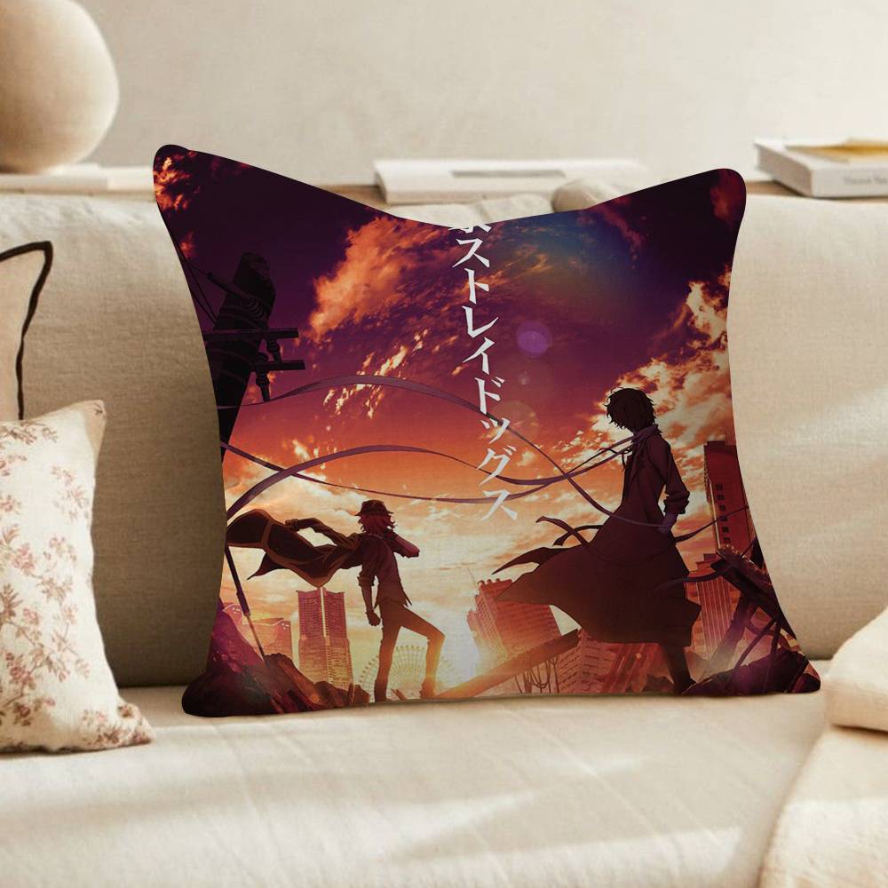 

OOsamu Dazai ANIME Pillowcase toon Gift Cushion Cover Bedroom Home Sofa Chair Seat Decor pillow case 30x30 cm