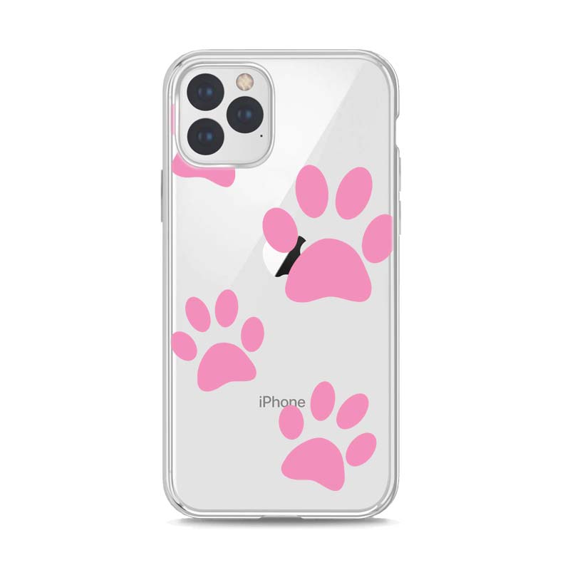 Silikonový kryt na tlapku psa pro Apple IPhone 13 12 Mini 11 Pro XS MAX XR X 8 7 6 6S 5 Plus SE pouzdro na telefon