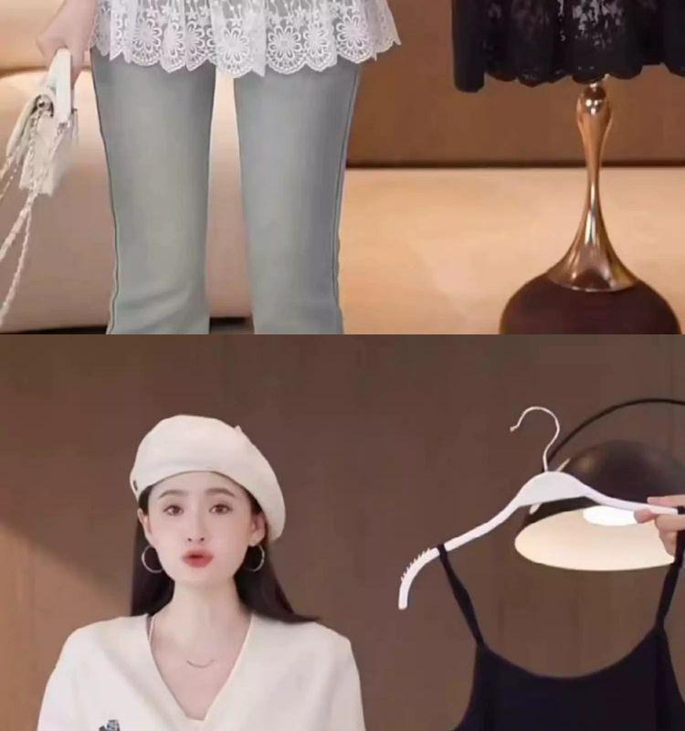 95% Cotton Lace Trim Camisole Vest - Women's Spring/Summer 2026 New Arrival, Plus Size, Slim Fit, Layering Inner Top