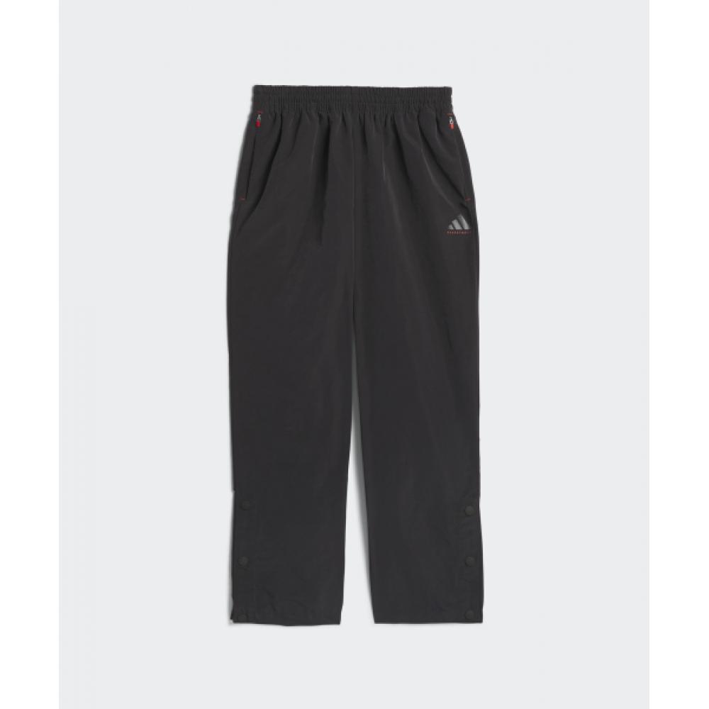 Adidas Basketball Woven Snap Pants   Black Iw5639