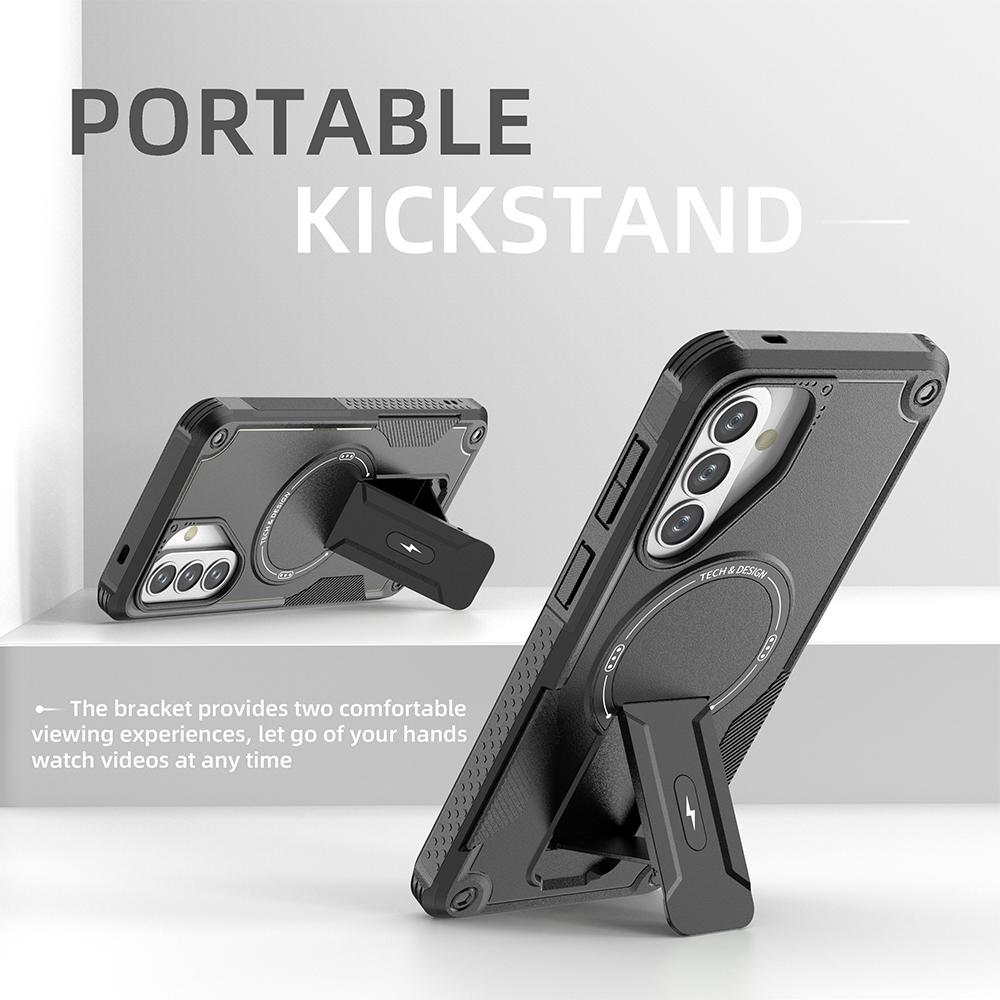 Shockproof Magnetic Stand Case for Samsung Galaxy A57 5G A17 A37 A56 A36 A26 A16 A15 A35 A55 A14 A54 Hard Cover for Samsung A57