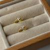Elegant Shiny Zirconia Stud Earrings for Women - Stylish, Simple, Temperamental, and Trendy Ear Jewelry