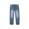 JACK&JONES Men's Loose Straight Multi-Pocket Mid-Blue Washed Jeans