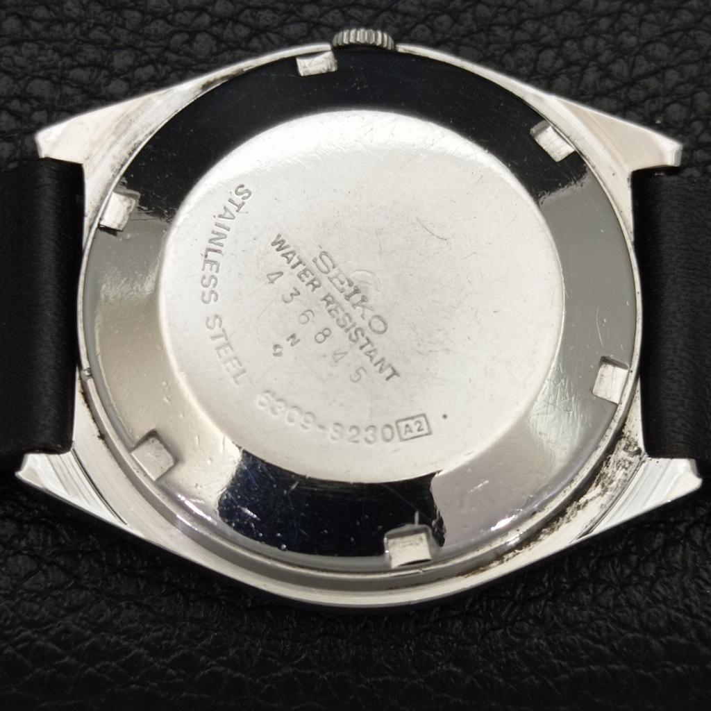 AUTOMATIC 6309A VINTAGE SEIKO 5 JAPAN MENS SILVER COLOR DIAL WATCH A701516-5 R206b-a701516