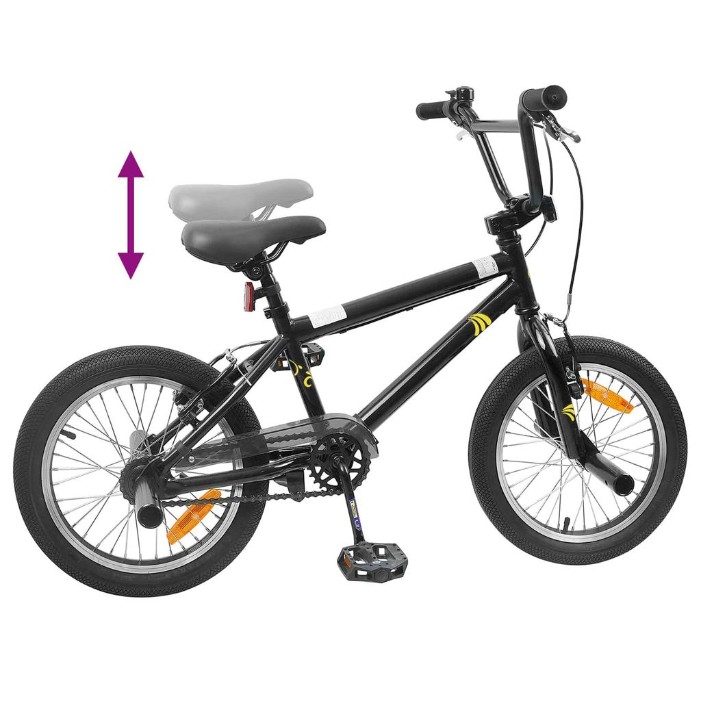 BMX Bike 20 Inch for Children Over 9 Years Old Black