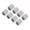 50Pcs Coupling Nut Round Rod Connector 304 Stainless Steel Female Thread M6x1.0 10 L11mm